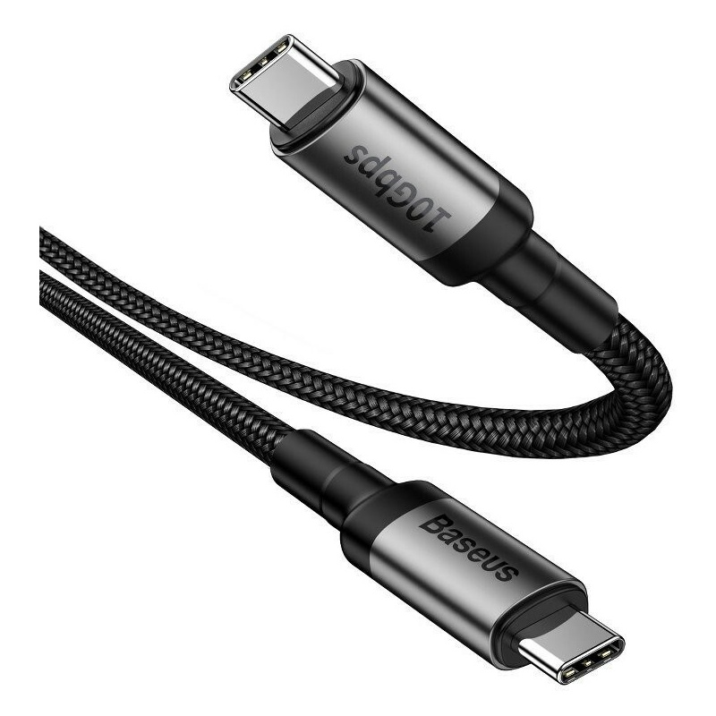 Hurtownia Baseus - 6953156294240 - BSU728BLKGRY - Kabel USB-C 3.1 Baseus Cafule PD 10Gbps 100W 4K 1m (czarno-szary) - B2B homescreen