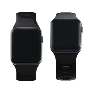 Hurtownia GSM - Pasek 3MK silikonový na hodinky Apple Watch 4/5/6/7/8/9/SE/Ultra 42/44/45/49mm černý/black - 3MK6236 - {ean13} - Hurt
