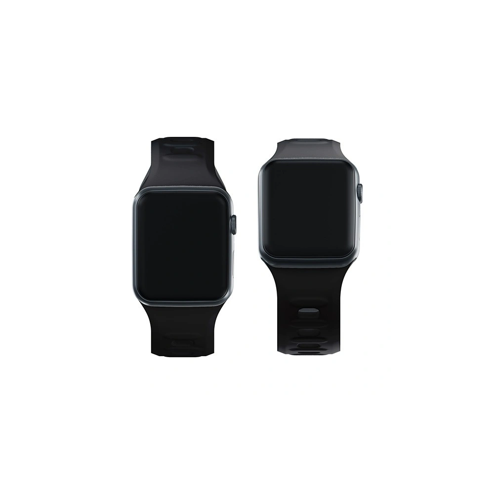 Hurtownia GSM - Óra szíj 3MK szilikon Apple Watch 4/5/6/7/8/9/SE/Ultra 42/44/45/49mm fekete/black - 3MK6236 - {ean13} - Hurt
