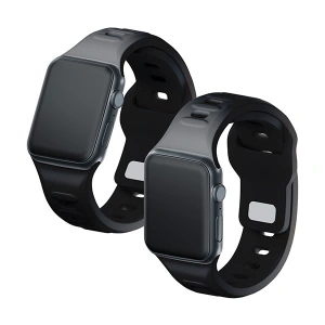 Hurtownia GSM - Pasek 3MK silikonový na hodinky Apple Watch 4/5/6/7/8/9/SE/Ultra 42/44/45/49mm černý/black - 3MK6236 - {ean13} - Hurt