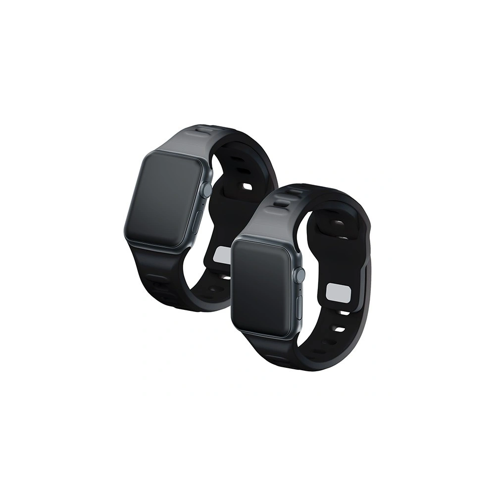 Hurtownia GSM - Óra szíj 3MK szilikon Apple Watch 4/5/6/7/8/9/SE/Ultra 42/44/45/49mm fekete/black - 3MK6236 - {ean13} - Hurt