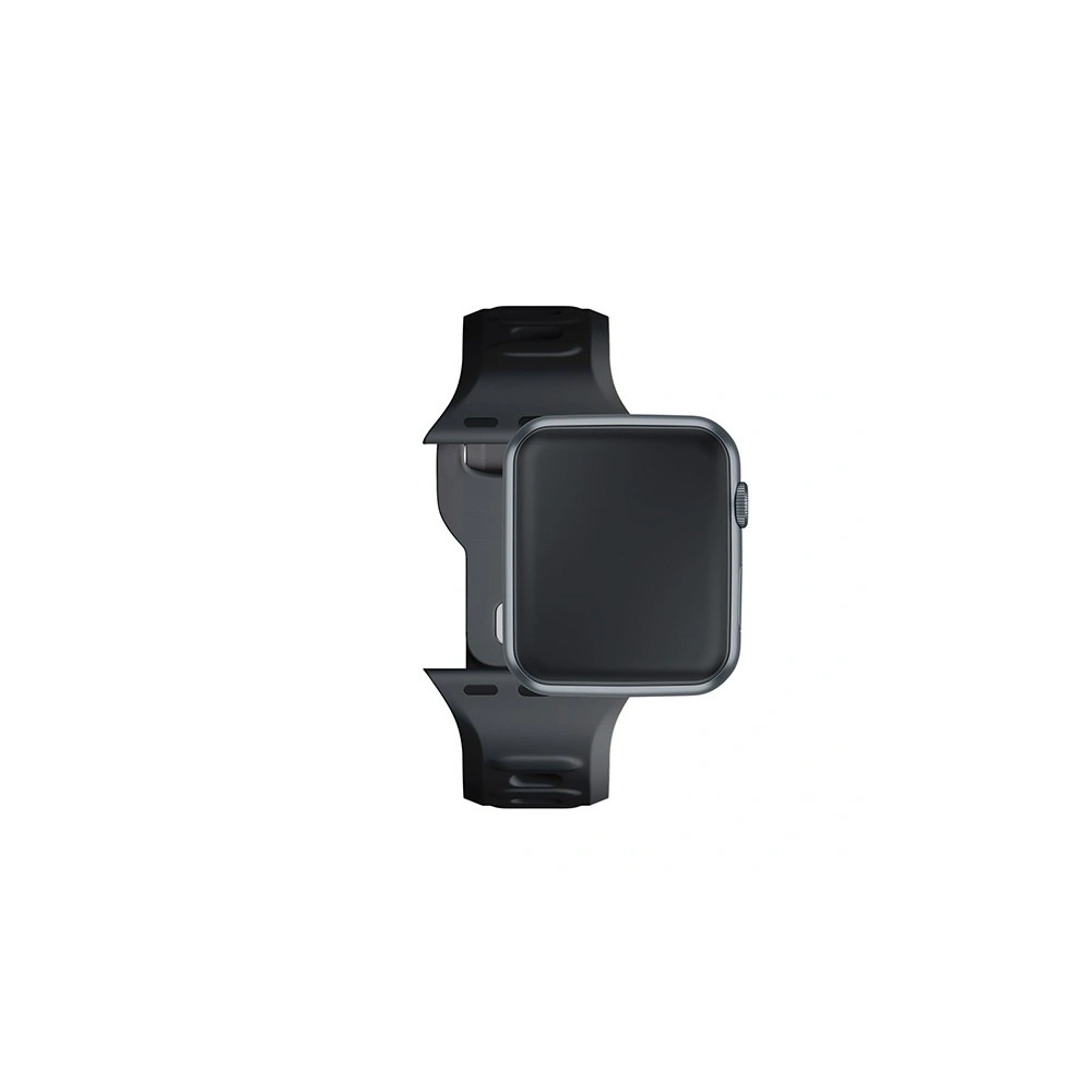 Hurtownia GSM - Óra szíj 3MK szilikon Apple Watch 4/5/6/7/8/9/SE/Ultra 42/44/45/49mm fekete/black - 3MK6236 - {ean13} - Hurt