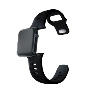 Hurtownia GSM - Pasek 3MK silikonový na hodinky Apple Watch 4/5/6/7/8/9/SE/Ultra 42/44/45/49mm černý/black - 3MK6236 - {ean13} - Hurt