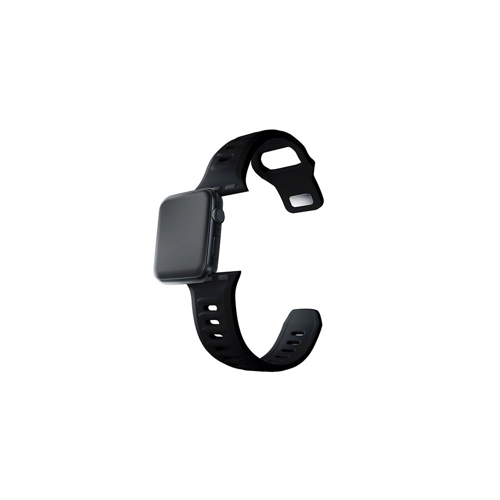 Hurtownia GSM - Óra szíj 3MK szilikon Apple Watch 4/5/6/7/8/9/SE/Ultra 42/44/45/49mm fekete/black - 3MK6236 - {ean13} - Hurt