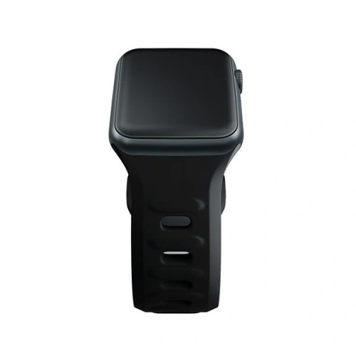 Pasek 3MK Silicone Watch Strap Apple Watch 4/5/6/7/8/9/SE/Ultra 42/44/45/49mm czarny/black