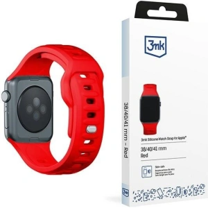 Hurtownia GSM - Panglica 3MK Curea din silicon pentru ceas Apple Watch 4/5/6/7/SE/8/9/10 40/41/42mm roșie/red - 3MK6237 - {ean13} - Hurt