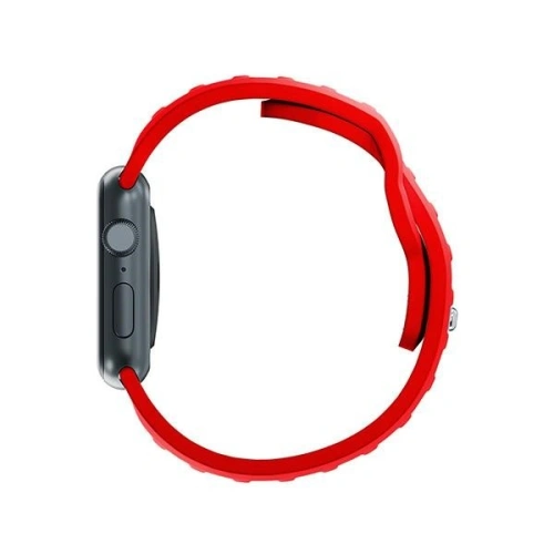 Pasek 3MK Silicone Watch Strap Apple Watch 4/5/6/7/SE/8/9/10 40/41/42mm czerwony/red