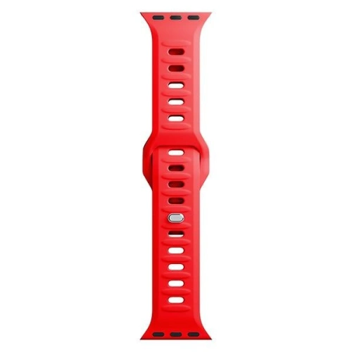 Pasek 3MK Silicone Watch Strap Apple Watch 4/5/6/7/SE/8/9/10 40/41/42mm czerwony/red