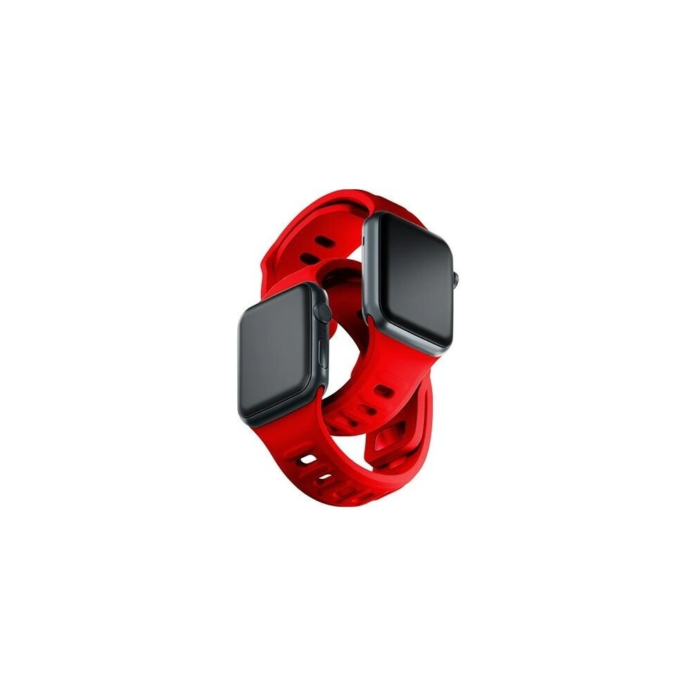 Hurtownia GSM - Pasek 3MK Silicone Watch Strap Apple Watch 4/5/6/7/SE/8/9/10 40/41/42mm czerwony/red - 3MK6237 - {ean13} - Hurt