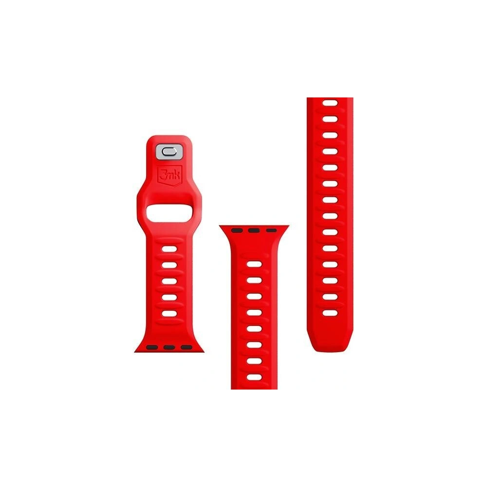 Hurtownia GSM - Pasek 3MK Silicone Watch Strap Apple Watch 4/5/6/7/SE/8/9/10 40/41/42mm czerwony/red - 3MK6237 - {ean13} - Hurt