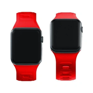 Hurtownia GSM - Pasek 3MK silikonový pásek na hodinky Apple Watch 4/5/6/7/8/9/SE/Ultra 42/44/45/49mm červený/red - 3MK6238 - {ean13} - Hurt