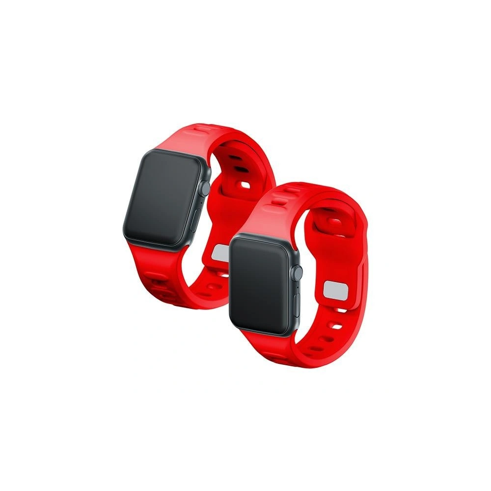 Hurtownia GSM - Pasek 3MK Silicone Watch Strap Apple Watch 4/5/6/7/8/9/SE/Ultra 42/44/45/49mm czerwony/red - 3MK6238 - {ean13} - Hurt