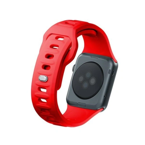 Pasek 3MK Silicone Watch Strap Apple Watch 4/5/6/7/8/9/SE/Ultra 42/44/45/49mm czerwony/red