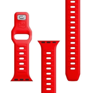 Hurtownia GSM - Pasek 3MK silikonový pásek na hodinky Apple Watch 4/5/6/7/8/9/SE/Ultra 42/44/45/49mm červený/red - 3MK6238 - {ean13} - Hurt