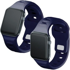 Hurtownia GSM - Pasek 3MK Silicone Watch Strap Apple Watch 4/5/6/7/SE/8/9/10 40/41/42mm albastru închis/ocean blue - 3MK6239 - {ean13} - Hurt