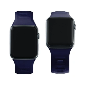 Hurtownia GSM - Pasek 3MK silikonový pro hodinky Apple Watch 4/5/6/7/8/9/SE/Ultra 42/44/45/49mm granátový/ocean blue - 3MK6240 - {ean13} - Hurt