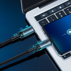 Kabel USB-C 3.1 Baseus Cafule PD 10Gbps 100W 4K 1m (czarno-szary)