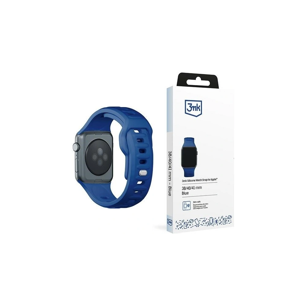 Hurtownia GSM - Pasek 3MK Silicone Watch Strap Apple Watch 4/5/6/7/SE/8/9/10 40/41/42mm niebieski/blue - 3MK6241 - {ean13} - Hurt