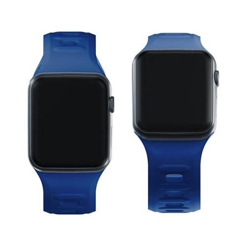 Pasek 3MK Silicone Watch Strap Apple Watch 4/5/6/7/SE/8/9/10 40/41/42mm niebieski/blue