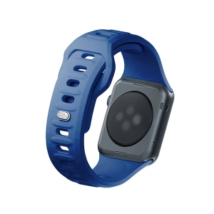Hurtownia GSM - Pasek 3MK silikonový řemínek na hodinky Apple Watch 4/5/6/7/8/9/SE/Ultra 42/44/45/49mm modrý/blue - 3MK6242 - {ean13} - Hurt