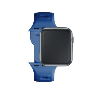 Hurtownia GSM - Pasek 3MK silikonový řemínek na hodinky Apple Watch 4/5/6/7/8/9/SE/Ultra 42/44/45/49mm modrý/blue - 3MK6242 - {ean13} - Hurt