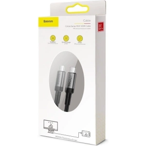 Kabel USB-C 3.1 Baseus Cafule PD 10Gbps 100W 4K 1m (czarno-szary)