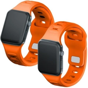 Hurtownia GSM - Pasek 3MK curea din silicon pentru Apple Watch 4/5/6/7/SE/8/9/10 40/41/42mm portocalie/orange - 3MK6243 - {ean13} - Hurt