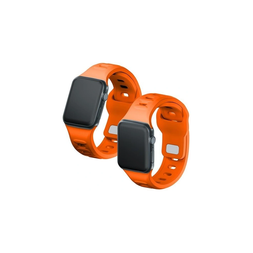 Hurtownia GSM - Pasek 3MK Silicone Watch Strap Apple Watch 4/5/6/7/SE/8/9/10 40/41/42mm pomarańczowy/orange - 3MK6243 - {ean13} - Hurt