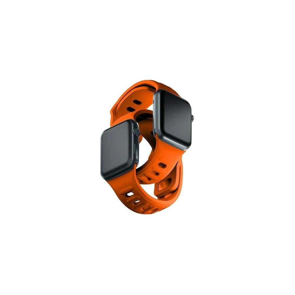 Hurtownia GSM - Pasek 3MK Silicone Watch Strap Apple Watch 4/5/6/7/SE/8/9/10 40/41/42mm pomarańczowy/orange - 3MK6243 - {ean13} - Hurt