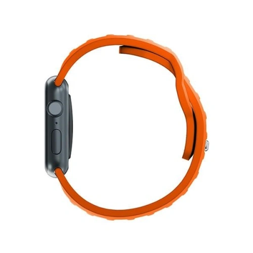Pasek 3MK Silicone Watch Strap Apple Watch 4/5/6/7/8/9/SE/Ultra 42/44/45/49mm pomarańczowy/orange