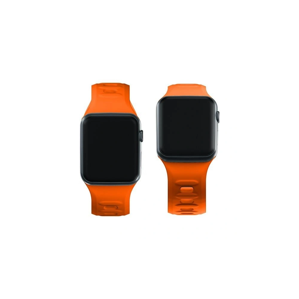 Hurtownia GSM - Panglica 3MK de silicon pentru ceas Apple Watch 4/5/6/7/8/9/SE/Ultra 42/44/45/49mm portocalie/orange - 3MK6244 - {ean13} - Hurt
