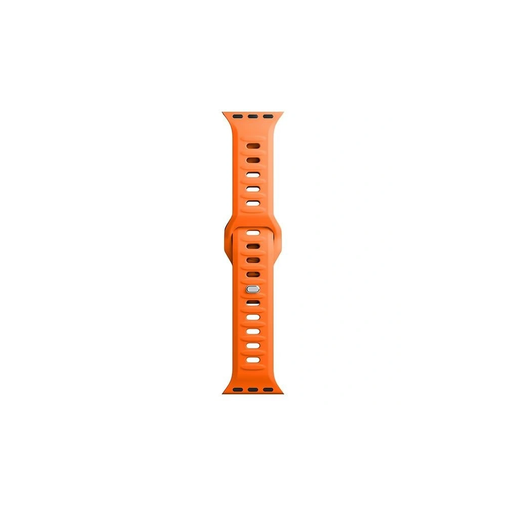 3MK Silicone Watch Strap for Apple Watch 4/5/6/7/8/9/SE/Ultra 42/44/45/49mm orange