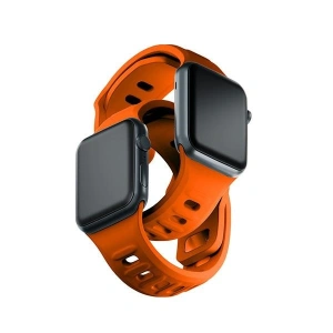 Hurtownia GSM - Pasek 3MK silikonový náramek Apple Watch 4/5/6/7/8/9/SE/Ultra 42/44/45/49mm oranžový/orange - 3MK6244 - {ean13} - Hurt