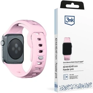 Hurtownia GSM - Pasek 3MK silikonový pro Apple Watch 42/44/45/49 mm růžový/pudrově růžový - 3MK6245 - {ean13} - Hurt