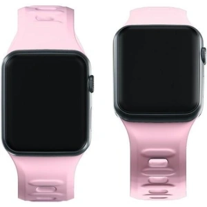 Hurtownia GSM - Pasek 3MK silikonový pro Apple Watch 42/44/45/49 mm růžový/pudrově růžový - 3MK6245 - {ean13} - Hurt