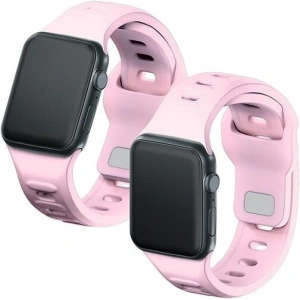 Hurtownia GSM - Pasek 3MK silikonový pro Apple Watch 42/44/45/49 mm růžový/pudrově růžový - 3MK6245 - {ean13} - Hurt
