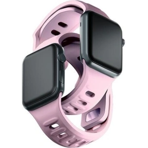 Hurtownia GSM - Pasek 3MK silikonový pro Apple Watch 42/44/45/49 mm růžový/pudrově růžový - 3MK6245 - {ean13} - Hurt