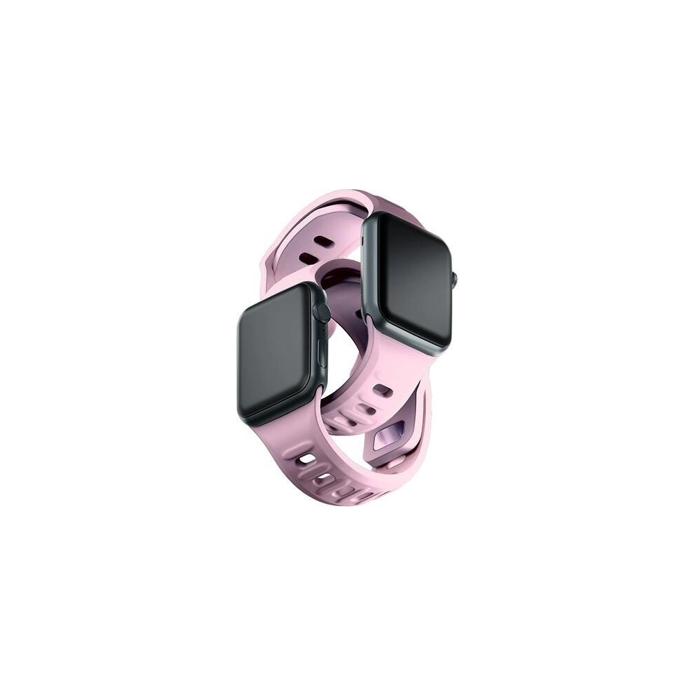 Hurtownia GSM - Pasek 3MK silikonový pro Apple Watch 42/44/45/49 mm růžový/pudrově růžový - 3MK6245 - {ean13} - Hurt