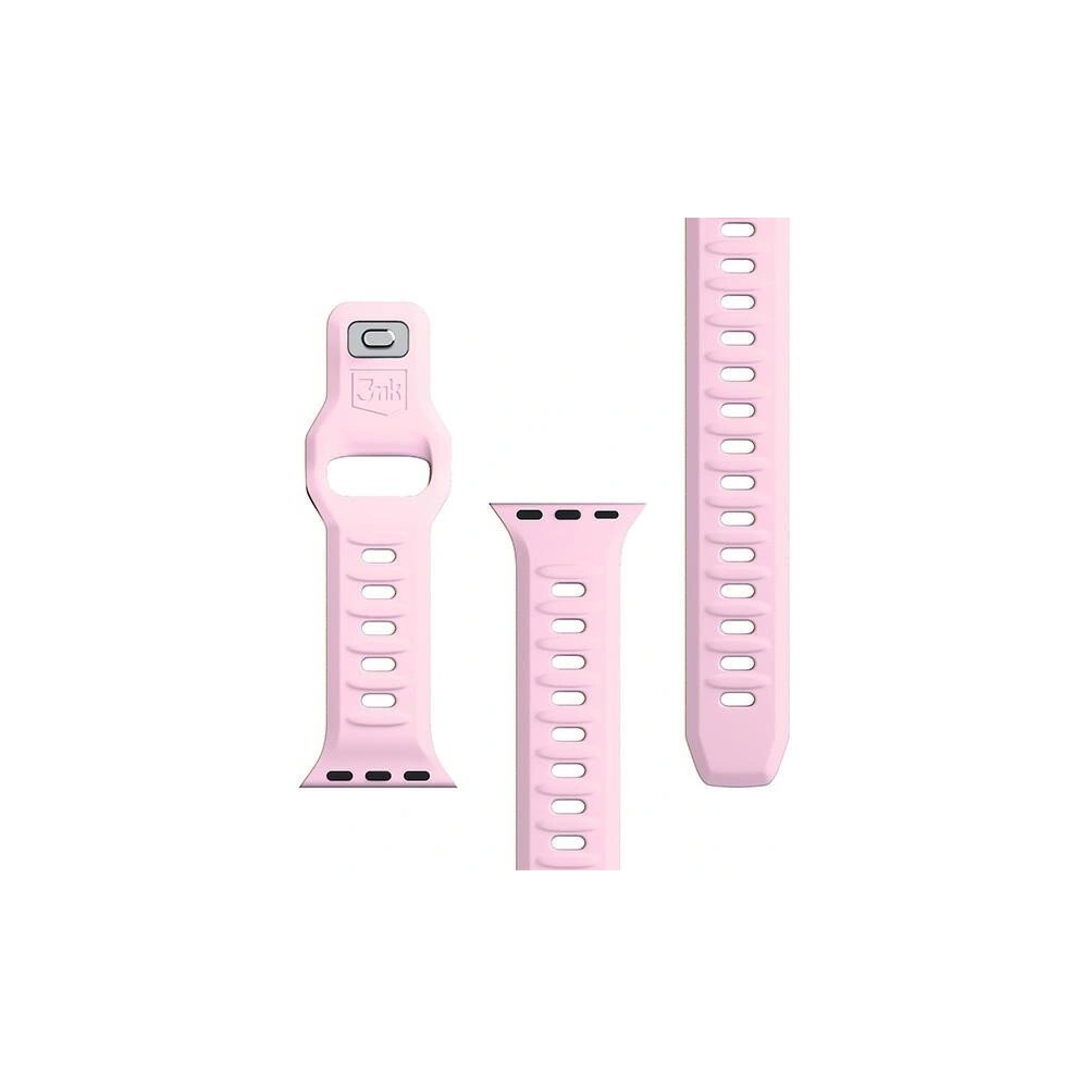 Hurtownia GSM - 3MK Silikon-Uhrenarmband für Apple Watch 42/44/45/49 mm rosa/puderrosa - 3MK6245 - {ean13} - Hurt