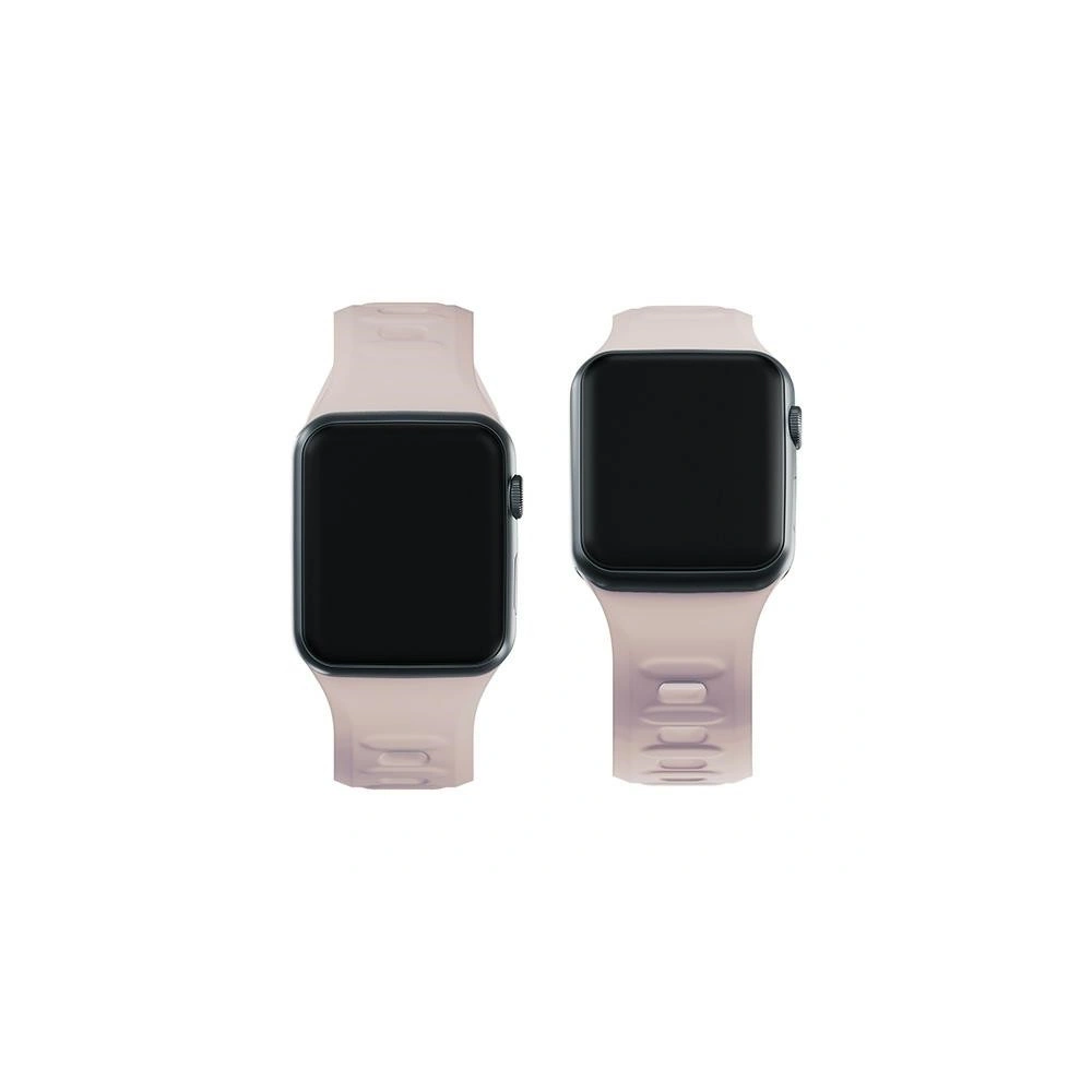 Hurtownia GSM - Pasek 3MK pentru ceas din silicon Apple Watch 4/5/6/7/8/9/SE/Ultra 42/44/45/49mm roz-bej/latte - 3MK6247 - {ean13} - Hurt