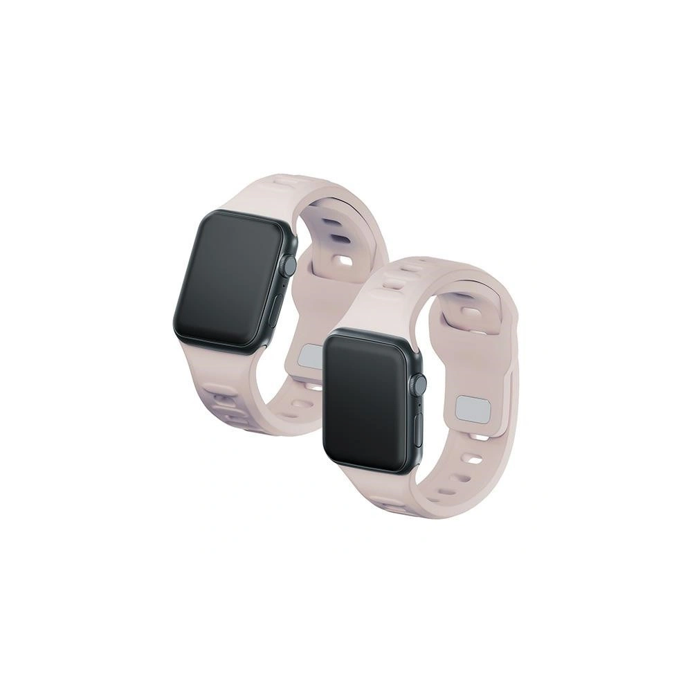Hurtownia GSM - Pasek 3MK pentru ceas din silicon Apple Watch 4/5/6/7/8/9/SE/Ultra 42/44/45/49mm roz-bej/latte - 3MK6247 - {ean13} - Hurt