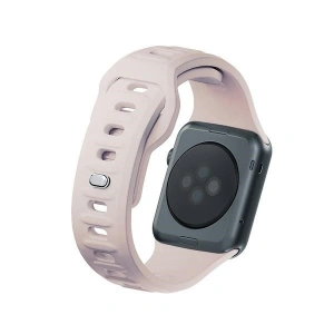 Hurtownia GSM - Pásek 3MK silikonový náramek Apple Watch 4/5/6/7/8/9/SE/Ultra 42/44/45/49mm růžovo-bežový/latte - 3MK6247 - {ean13} - Hurt