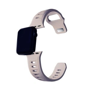 Hurtownia GSM - Pásek 3MK silikonový náramek Apple Watch 4/5/6/7/8/9/SE/Ultra 42/44/45/49mm růžovo-bežový/latte - 3MK6247 - {ean13} - Hurt