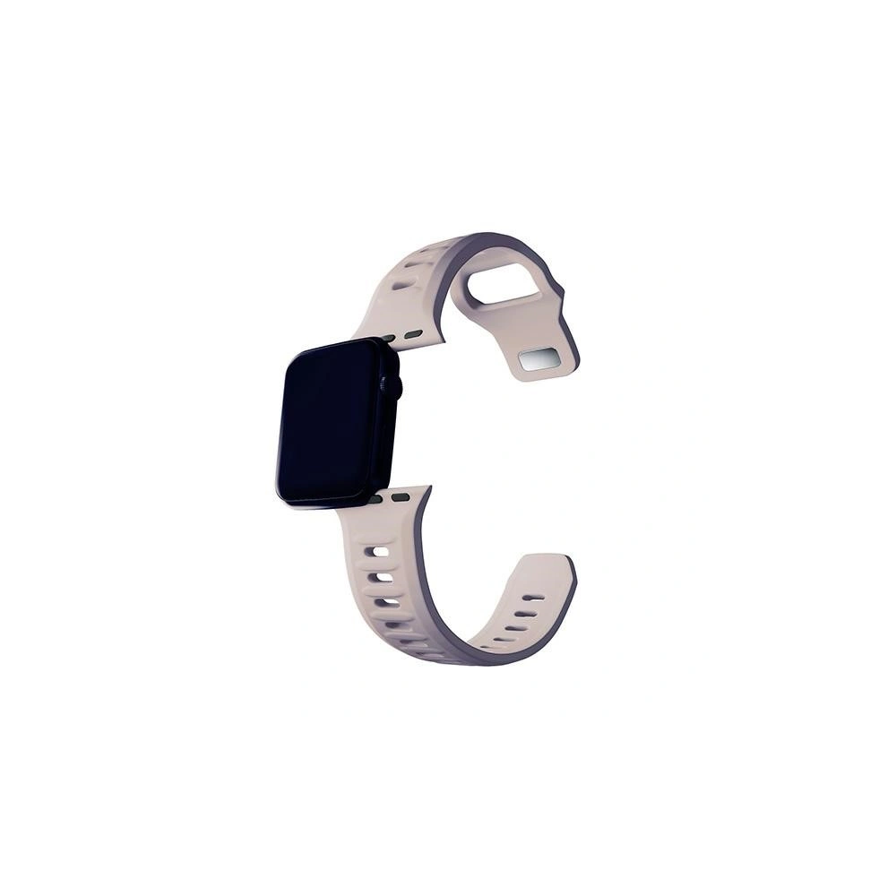 Hurtownia GSM - Pasek 3MK pentru ceas din silicon Apple Watch 4/5/6/7/8/9/SE/Ultra 42/44/45/49mm roz-bej/latte - 3MK6247 - {ean13} - Hurt