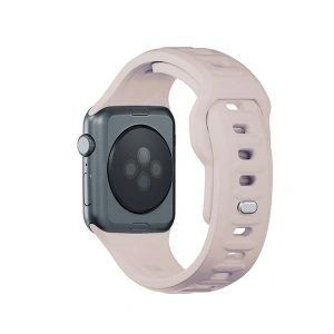 Hurtownia GSM - Pásek 3MK silikonový náramek Apple Watch 4/5/6/7/8/9/SE/Ultra 42/44/45/49mm růžovo-bežový/latte - 3MK6247 - {ean13} - Hurt