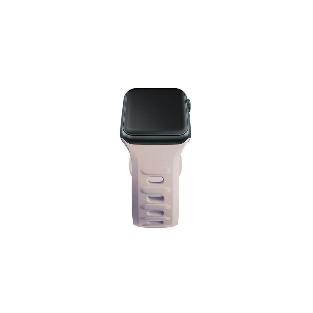 Hurtownia GSM - Pasek 3MK pentru ceas din silicon Apple Watch 4/5/6/7/8/9/SE/Ultra 42/44/45/49mm roz-bej/latte - 3MK6247 - {ean13} - Hurt