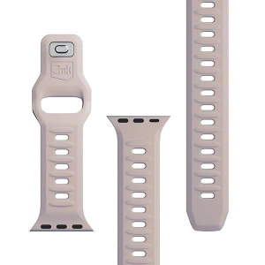 Hurtownia GSM - Pásek 3MK silikonový náramek Apple Watch 4/5/6/7/8/9/SE/Ultra 42/44/45/49mm růžovo-bežový/latte - 3MK6247 - {ean13} - Hurt