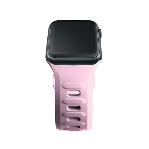 Pasek 3MK Silicone Watch Strap Apple Watch 4/5/6/7/SE/8/9/10 40/41/42mm różowy/powder pink