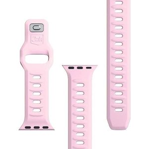 Hurtownia GSM - Pasek 3MK din silicon pentru Apple Watch 4/5/6/7/SE/8/9/10 40/41/42mm roz/pudră roz - 3MK6248 - {ean13} - Hurt