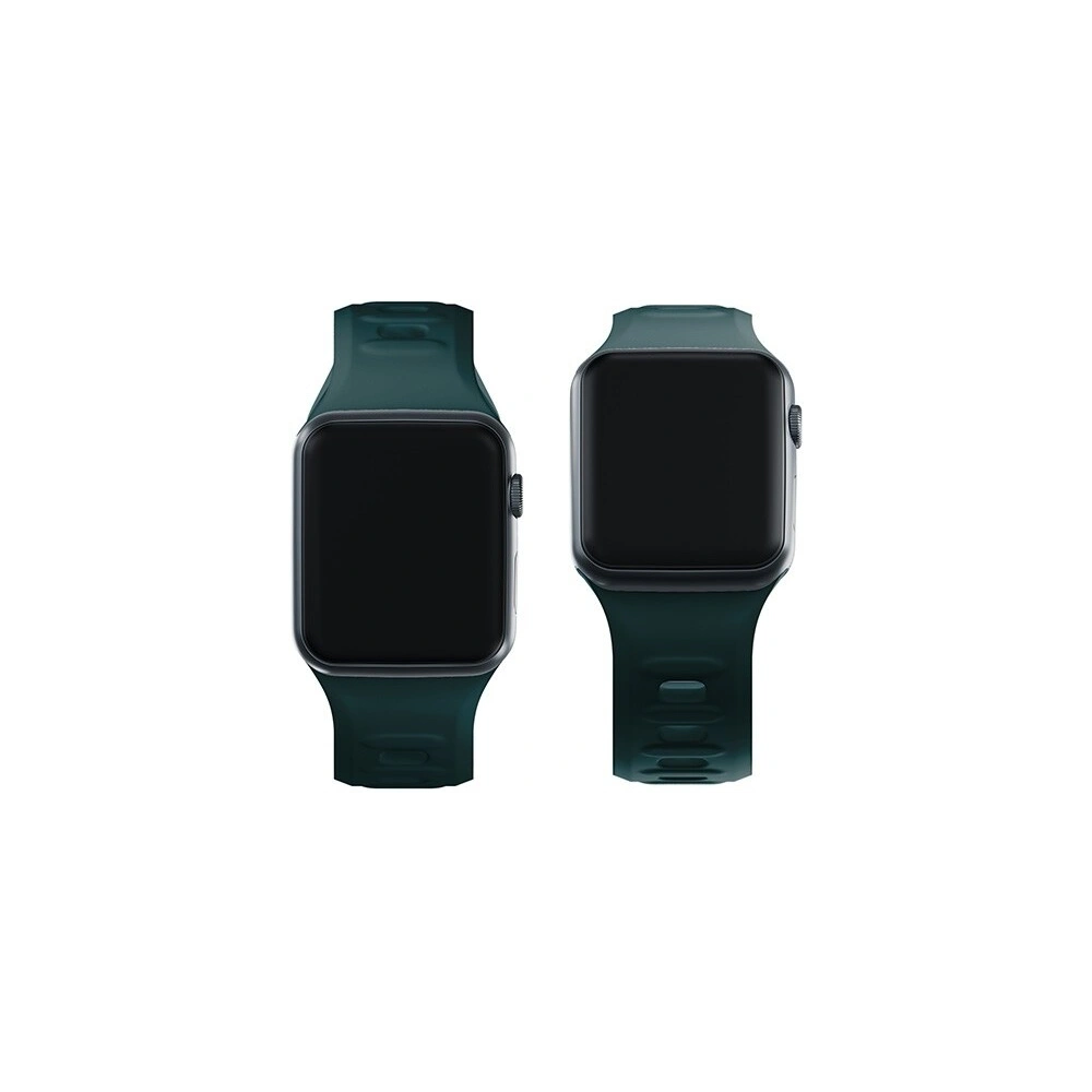 Wholesale 3MK Silicone Watch Strap for Apple Watch 4/5/6/7/SE/8/9/10 40/41/42mm green/evergreen - 3MK6251 - {ean13} - Hurt